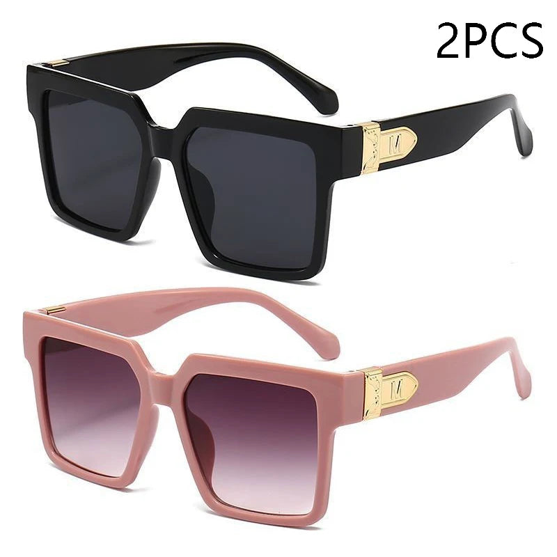 Luxury Square Oversized Sunglasses – 2025 Fashion UV400 Unisex Shades