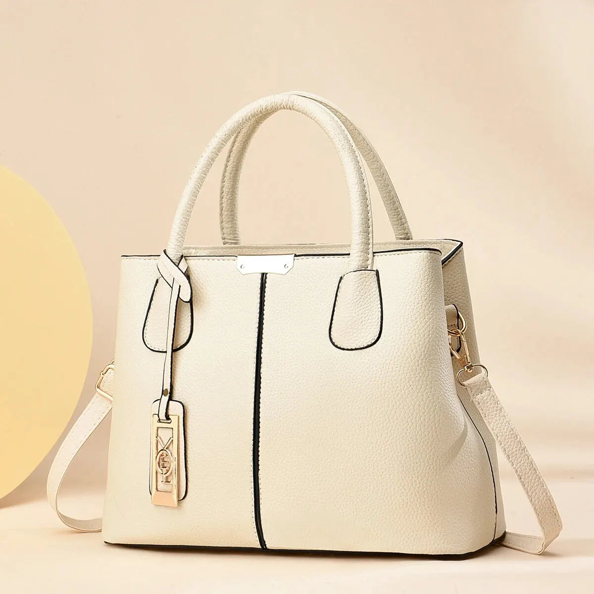 Leather Handbag for Women with Zipper Closure - Lylamor.com
