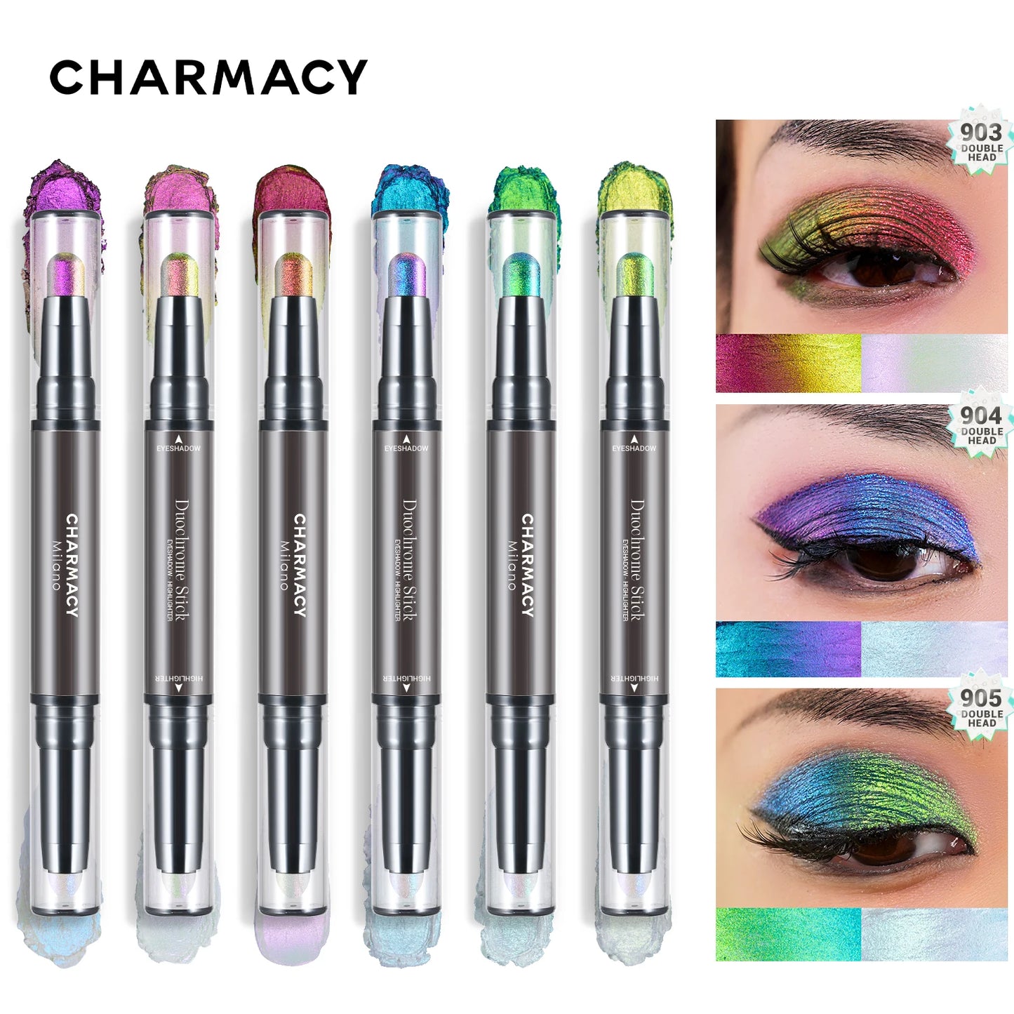 2-In-1 Duochrome Eyeshadow Pen – Glitter & Highlighter Stick