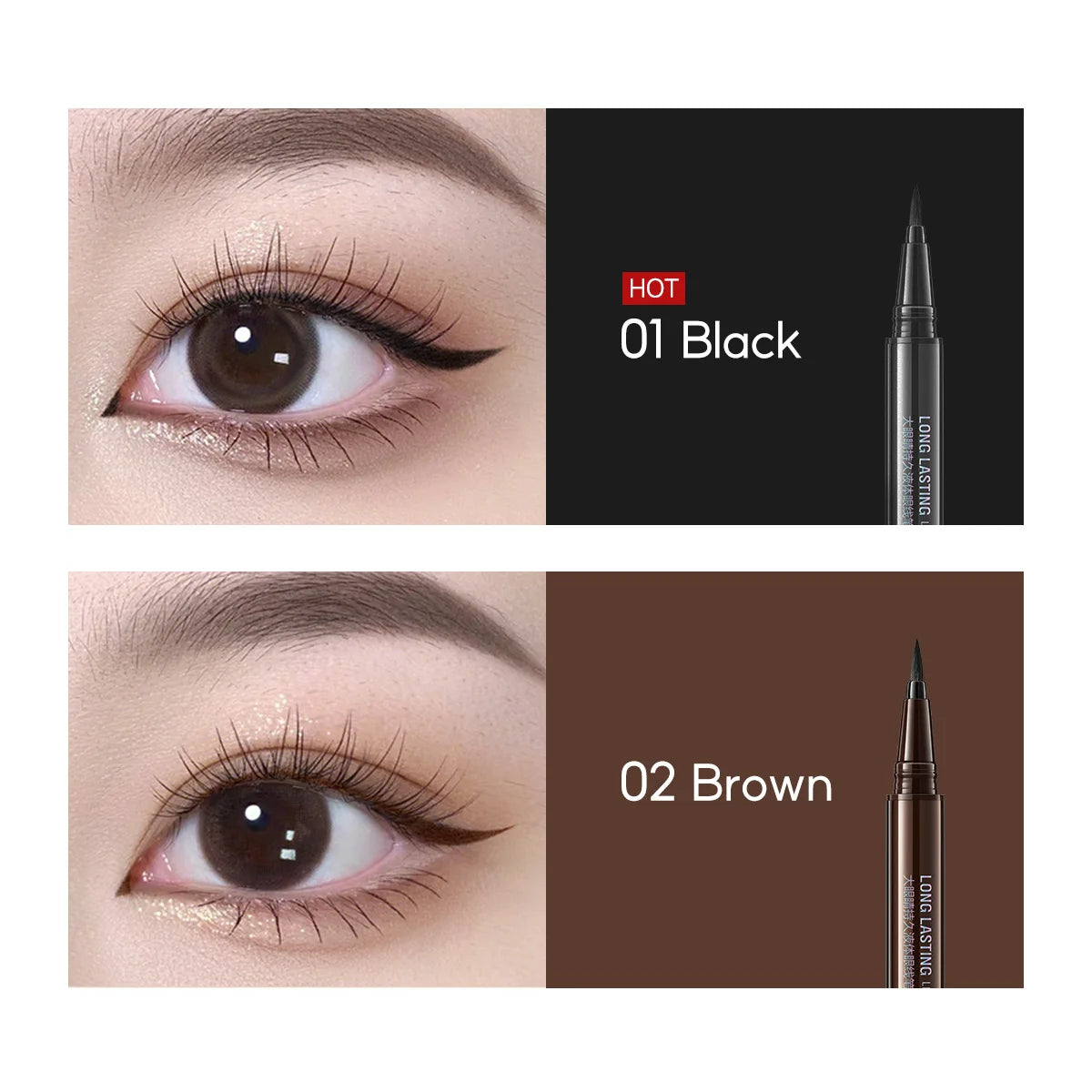 CARSLAN Liquid Eyeliner Pen – Waterproof, Quick-Dry & Smudgeproof Long-Lasting Eye Makeup - Lylamor.com