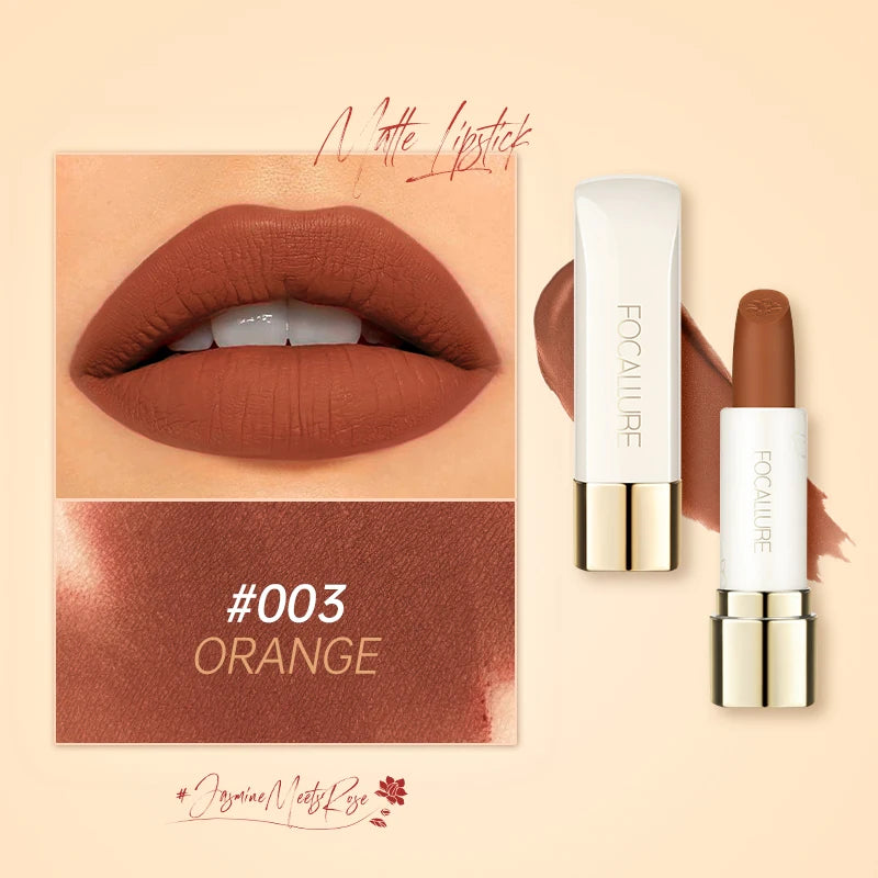 FOCALLURE 16 Shades Matte Lipstick – Long-Lasting, Waterproof & High-Pigment Lip Color for Women - Lylamor.com
