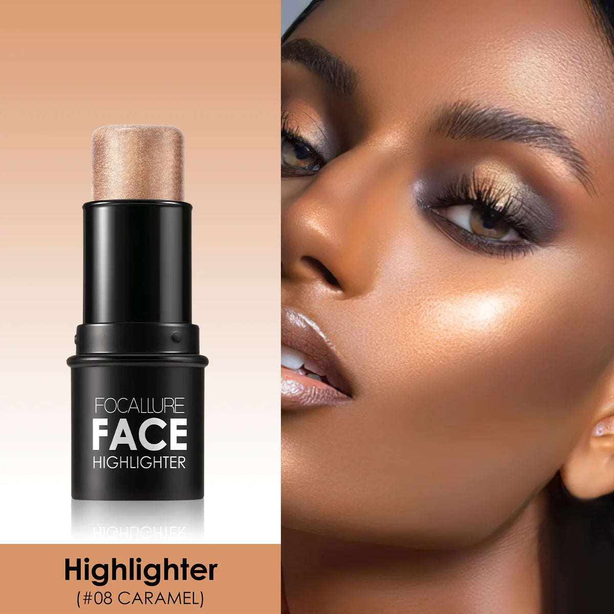 FOCALLURE Bronzer & Highlighter Stick – Waterproof Contour Corrector Illuminator Cream for Face & Body Makeup - Lylamor.com