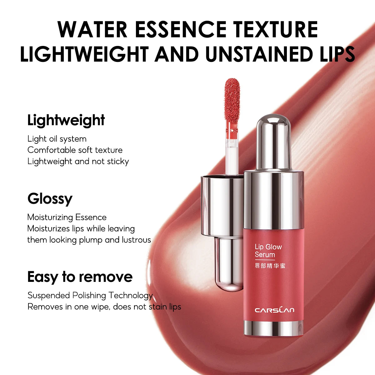 CARSLAN Lip Glow – Hydrating Plumping Lip Gloss Tint with Lip-Moisturizing Care - Lylamor.com