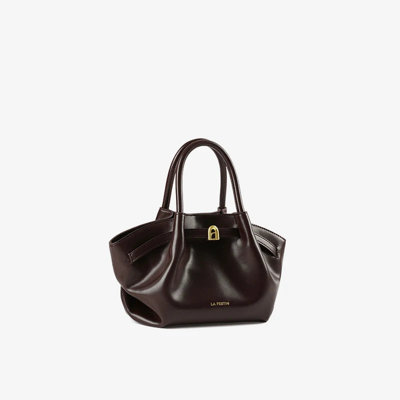 LA FESTIN Suede Leather Bucket Bag – Small Shoulder & Crossbody Tote - Lylamor.com