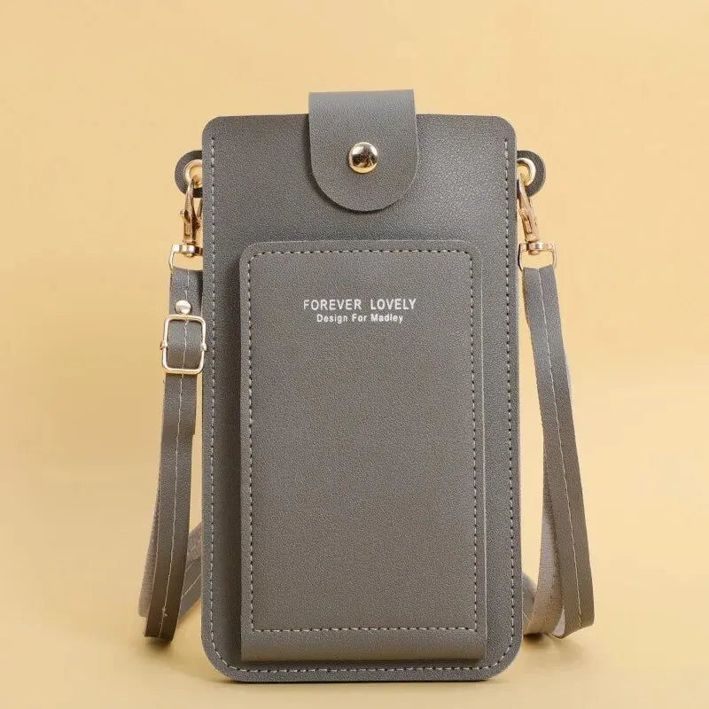 Soft Leather Crossbody Phone Bag – Stylish & Functional Wallet Purse for Women