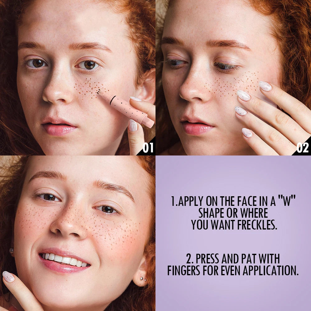 0724 Face Fake Freckles Pen Waterproof Lifelike Concealer Dot Spot Pen Natural Soft Brown Freckles Pencils Makeup Tool Cosmetics - Lylamor.com