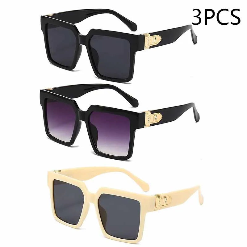Luxury Square Oversized Sunglasses – 2025 Fashion UV400 Unisex Shades