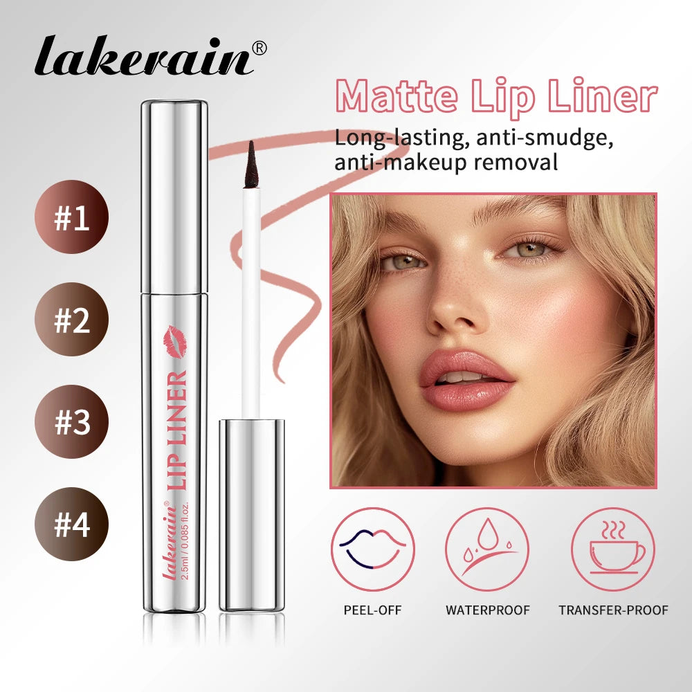 Lakerain 4 Color Peel Off Lip Liner – Long Lasting, Waterproof, Smudge-Proof, Hydrating Lip - Lylamor.com