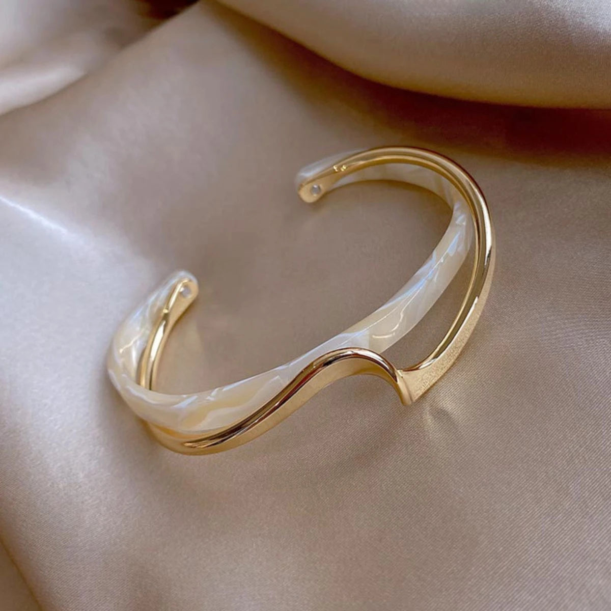 Titanium Steel Zircon Bracelet - Gold Plated Women's Everyday Jewelry