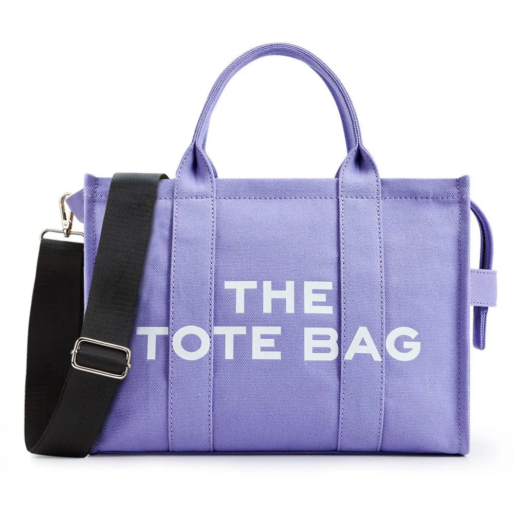 THE TOTE BAG – Designer Large Capacity Canvas Handbag w/ Adjustable Shoulder & Crossbody Strap
