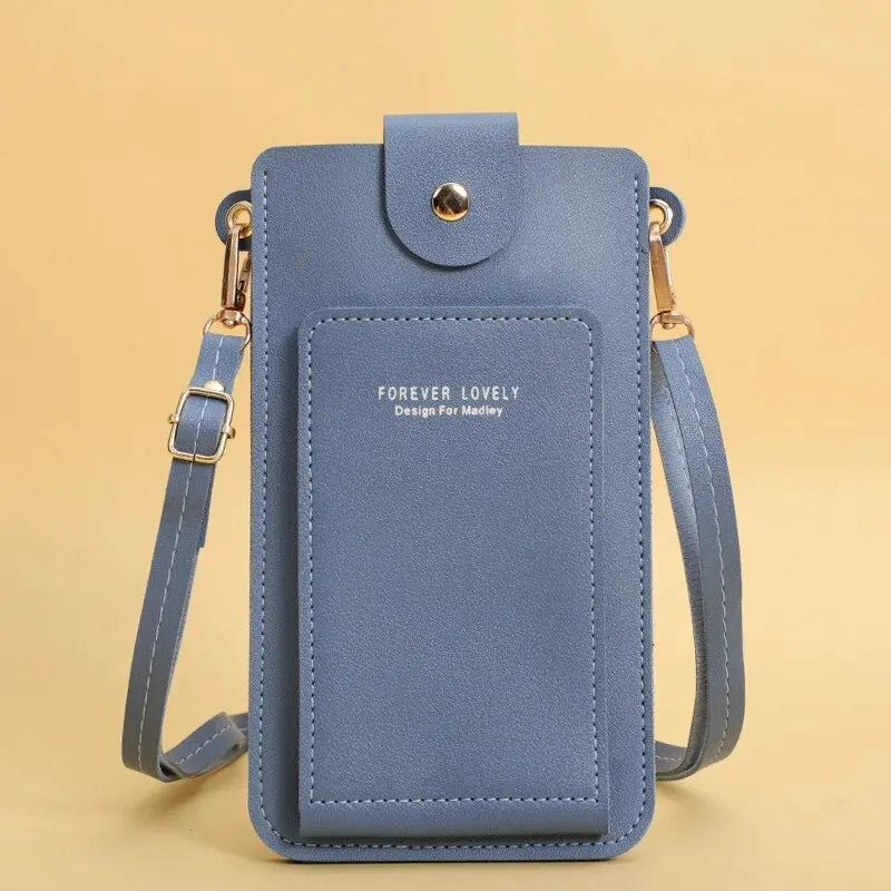 Soft Leather Crossbody Phone Bag – Stylish & Functional Wallet Purse for Women