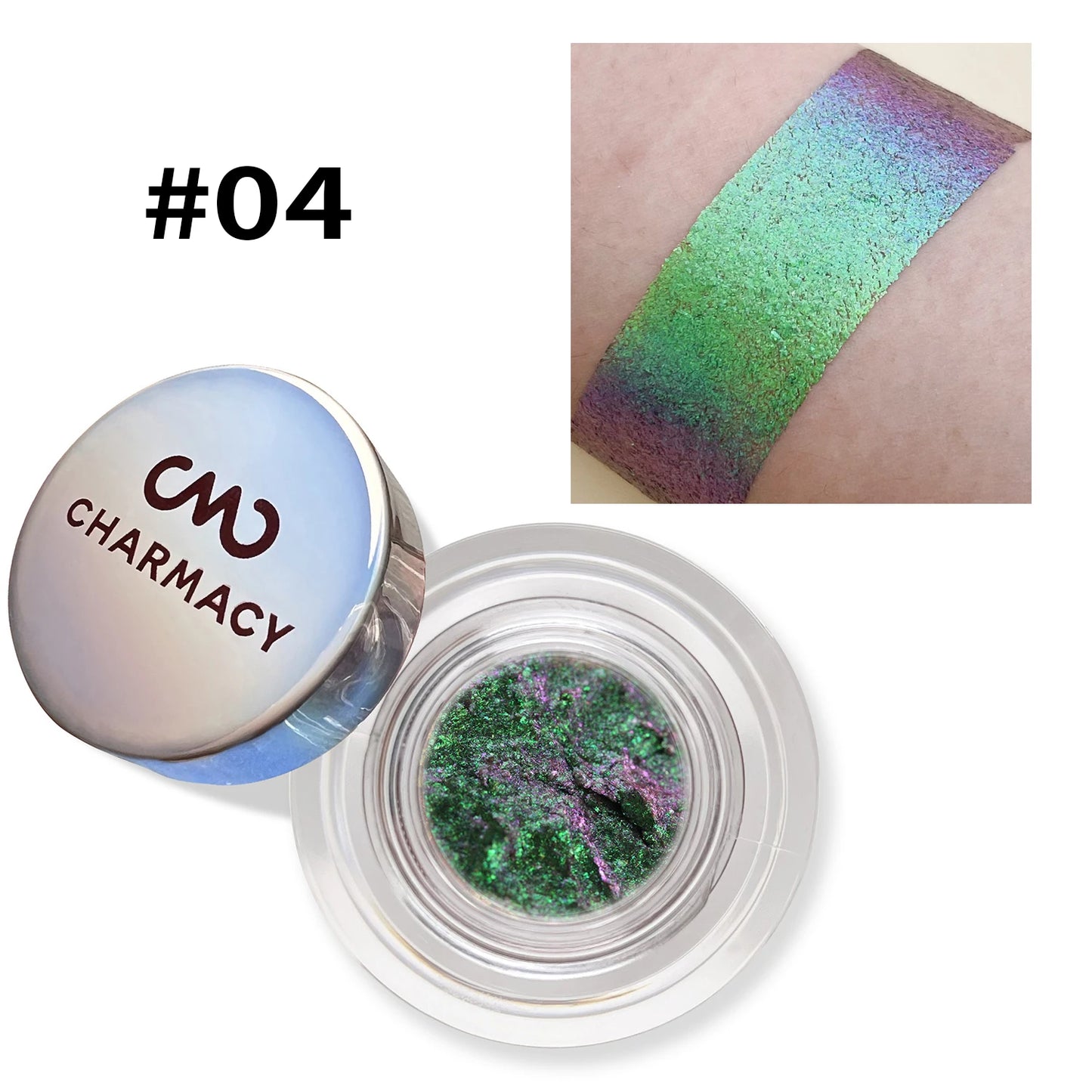 Chameleon 10-Color Eyeshadow Gel – Duochrome Glitter, Long-Lasting & High Pigment