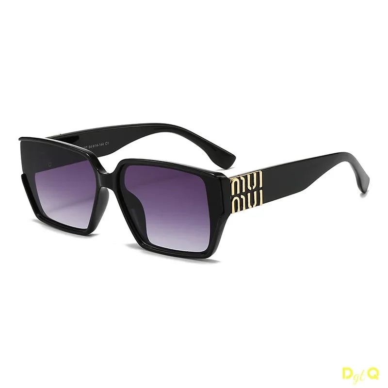 DGTQ New Luxury Glamour Sunglasses For Men And Women Stylish Classic Brand Glasses Unisex Designer Square Shades Jewelry Mask