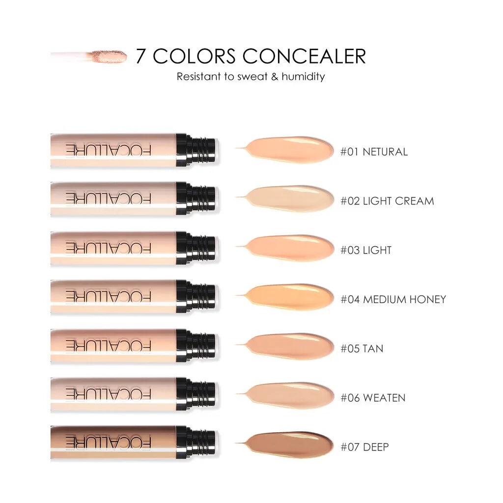 FOCALLURE Full Coverage Face Concealer – Waterproof Oil-Control Moisturizing Liquid Foundation Makeup for Women - Lylamor.com