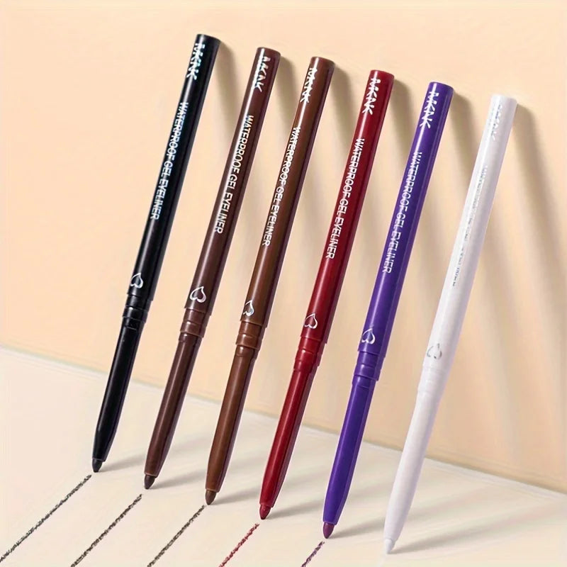 5-Color Waterproof Eyeliner Pencil Set – Long-Lasting & Smudge-Proof