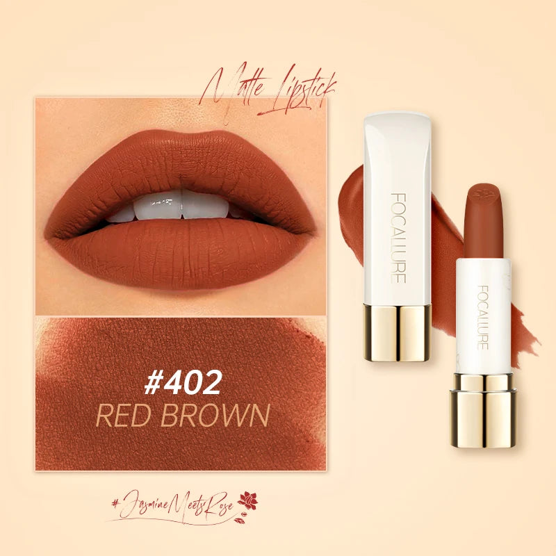 FOCALLURE 16 Shades Matte Lipstick – Long-Lasting, Waterproof & High-Pigment Lip Color for Women - Lylamor.com