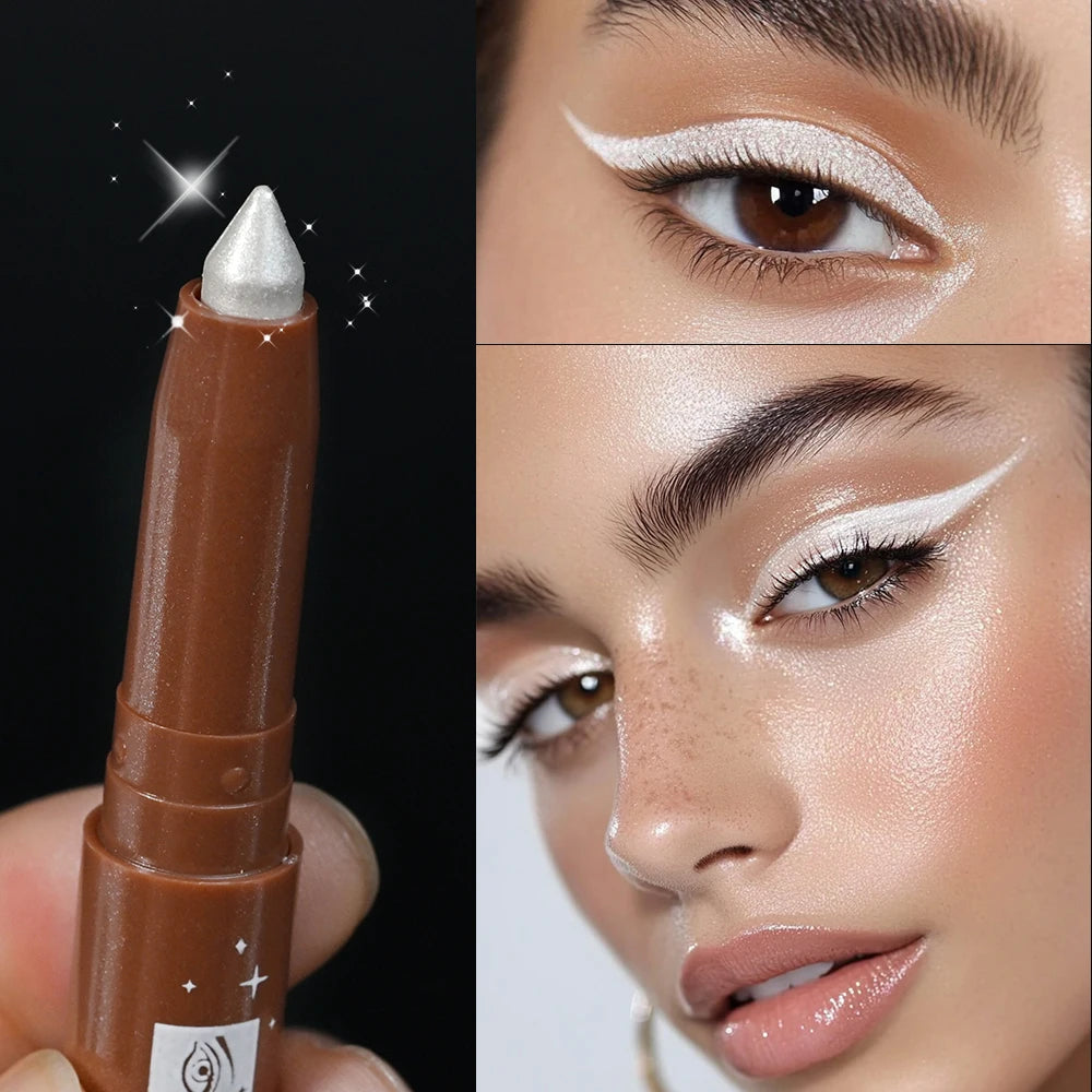 Shimmering Eyeshadow Highlight Stick – Glitter White Pencil for Bright Eyes - Lylamor.com