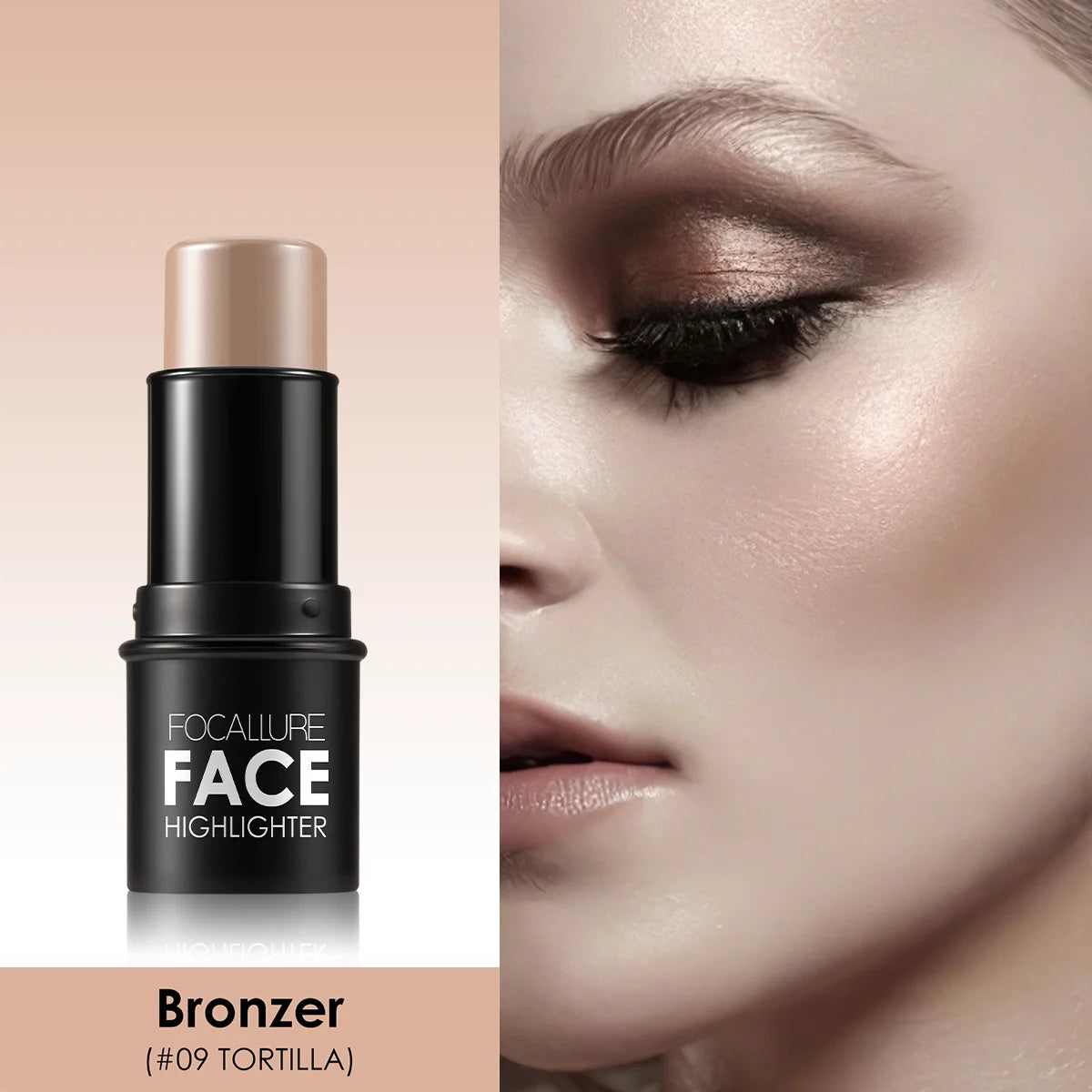 FOCALLURE Bronzer & Highlighter Stick – Waterproof Contour Corrector Illuminator Cream for Face & Body Makeup - Lylamor.com