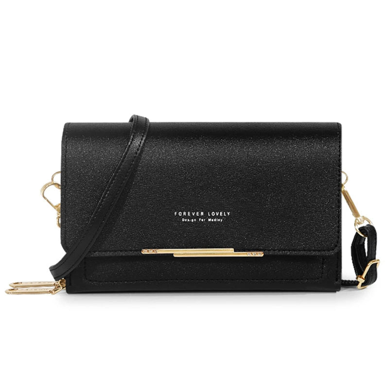 Sac portefeuille à bandoulière pour femme – Organiseur multi-cartes et bandoulière pour téléphone