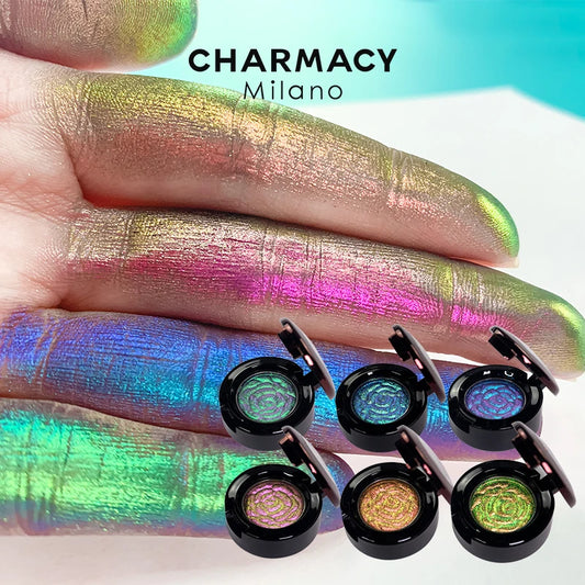 CHARMACY 6 Colors Glitter Chameleon Eyeshadow – Long Lasting Waterproof Shimmer for Women - Lylamor.com