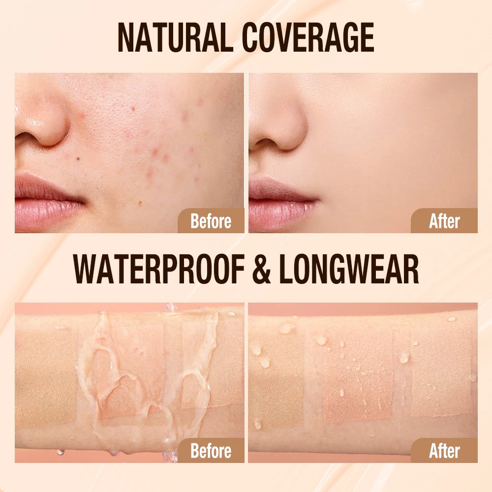 Full Coverage Matte Foundation | Waterproof, Brightening & SPF30