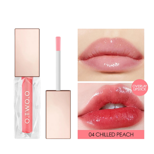 O.TWO.O Clear Crystal Lip Gloss – Moisturizing Lip Oil, Transparent Jelly Shine, Long Lasting - Lylamor.com