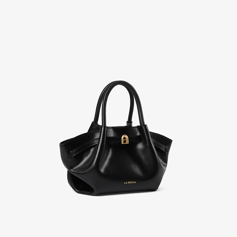 LA FESTIN Suede Leather Bucket Bag – Small Shoulder & Crossbody Tote - Lylamor.com