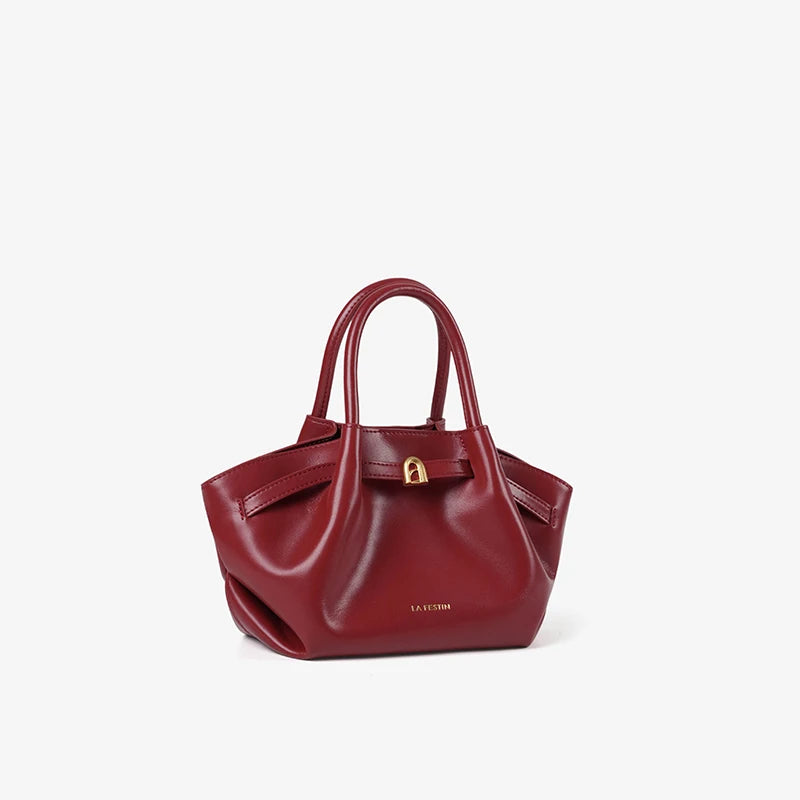 LA FESTIN Suede Leather Bucket Bag – Small Shoulder & Crossbody Tote - Lylamor.com
