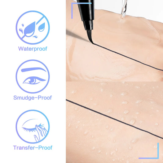 CARSLAN Liquid Eyeliner Pen – Waterproof, Quick-Dry & Smudgeproof Long-Lasting Eye Makeup - Lylamor.com