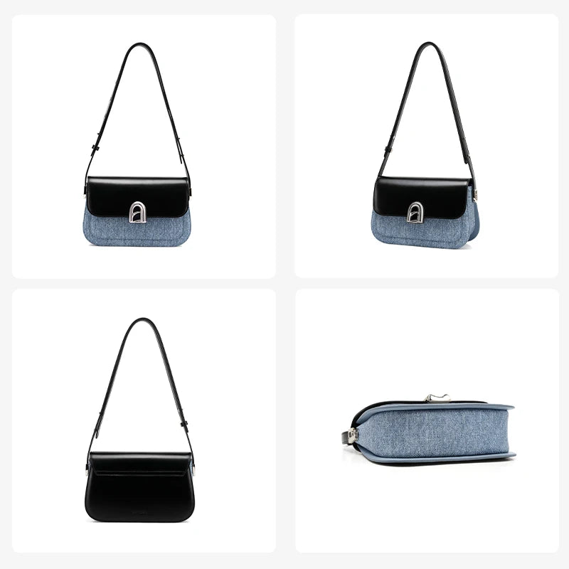LA FESTIN Ladies Leather Crossbody Shoulder Bag – A-line Door Series - Lylamor.com