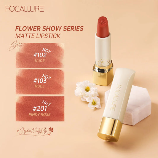 FOCALLURE 16 Shades Matte Lipstick – Long-Lasting, Waterproof & High-Pigment Lip Color for Women - Lylamor.com