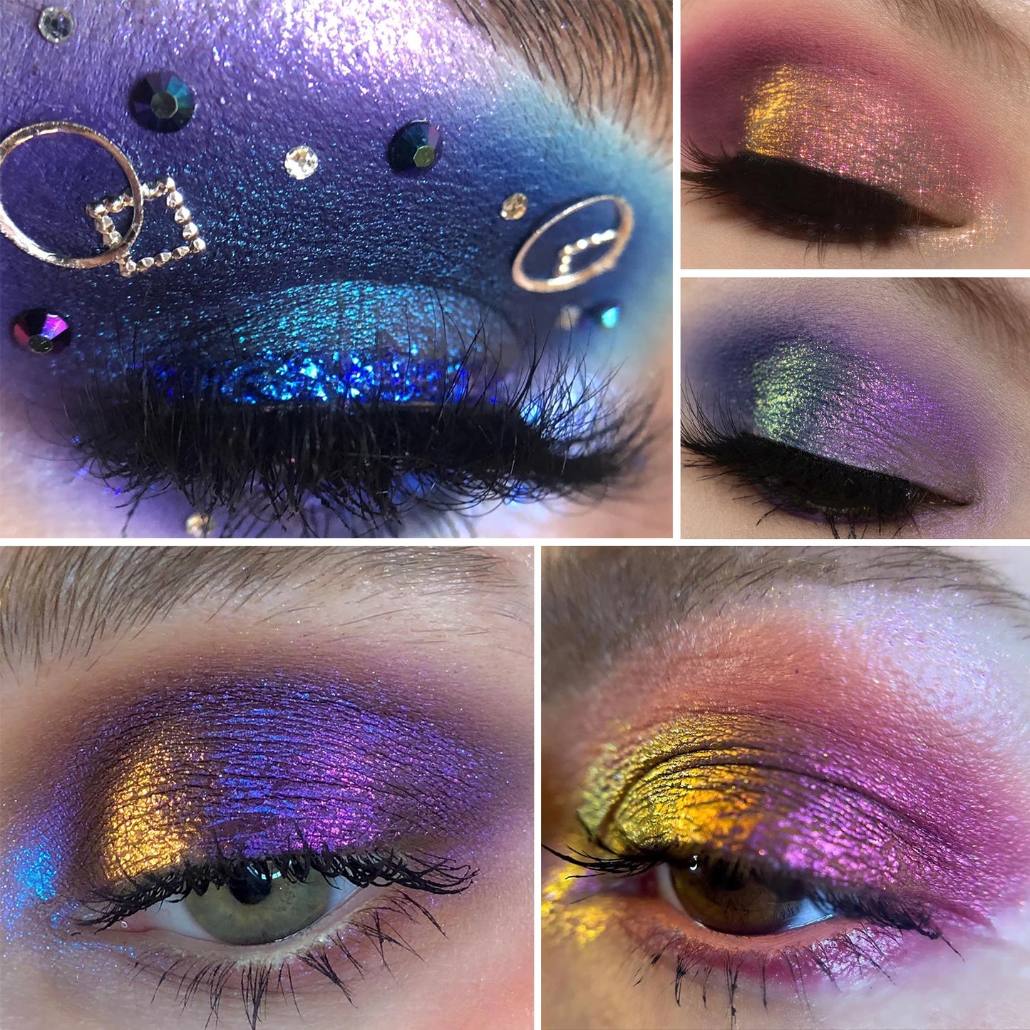 CHARMACY Duochrome Chameleon Eyeshadow – Long-lasting, Waterproof Glitter Pigment - Lylamor.com