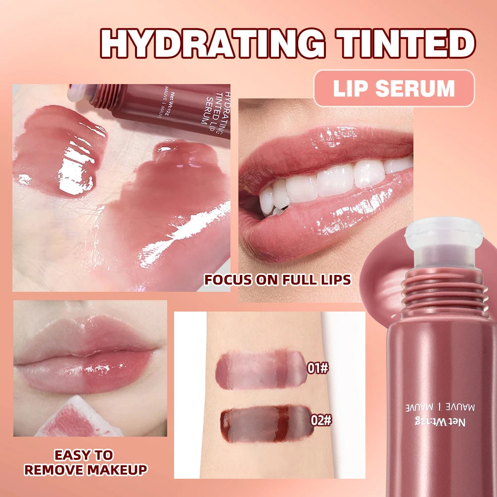 QIBEST Crystal Lip Balm Moisturizing Lip Gloss Oil Jelly Lipgloss Long Lasting Liquid Lipstick Hydrating Tinted Lip Serum Makeup - Lylamor.com