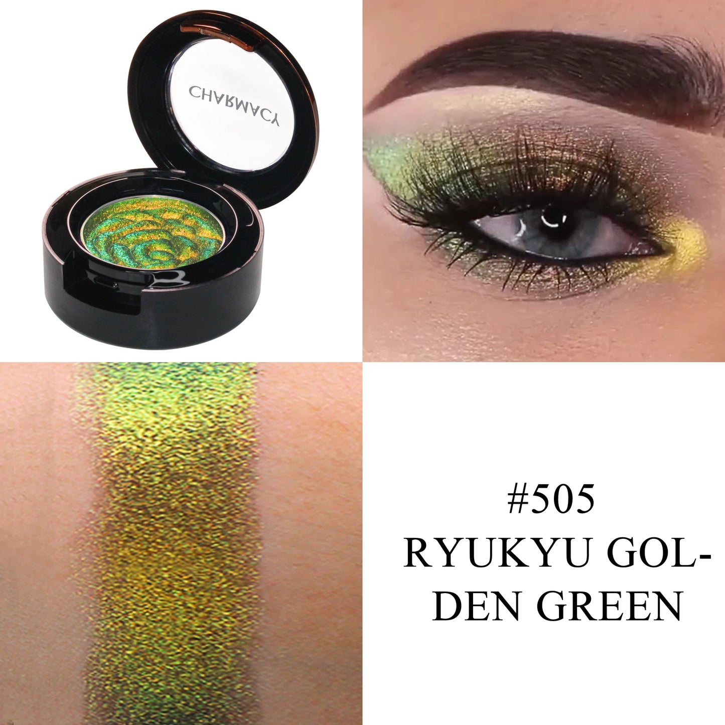 CHARMACY Duochrome Chameleon Eyeshadow – Long-lasting, Waterproof Glitter Pigment - Lylamor.com