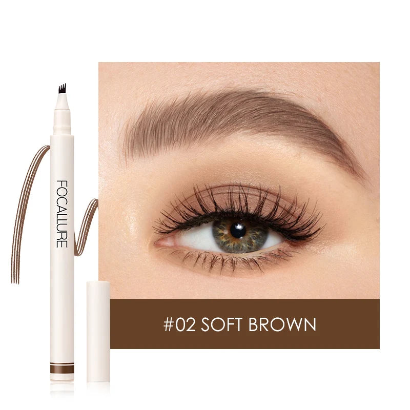 4 Forks Eyebrow Pencil – Waterproof, Long-Lasting & Natural Brow Enhancer - Lylamor.com