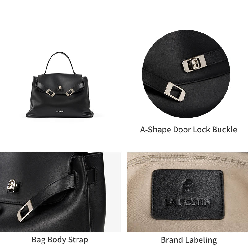 LA FESTIN Original Women’s Shoulder Bag – Large Luxury Leather Tote & Crossbody Handbag - Lylamor.com