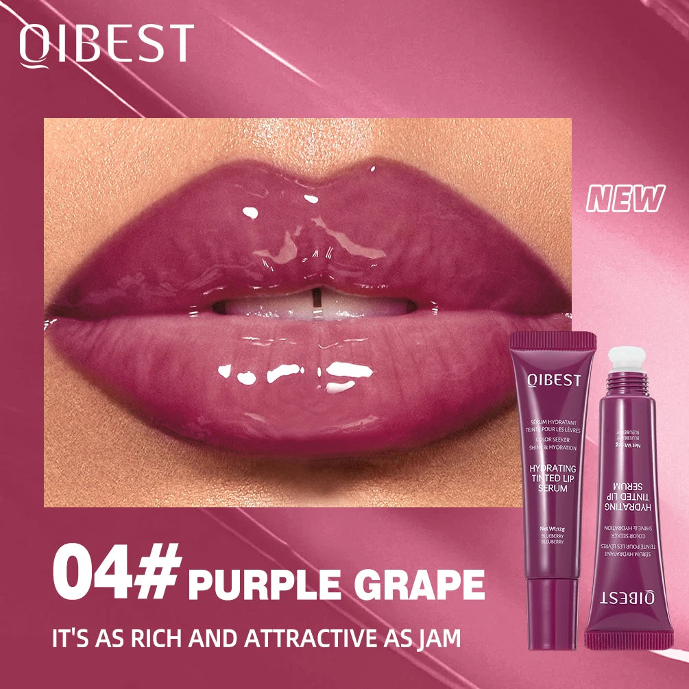 QIBEST Crystal Lip Balm Moisturizing Lip Gloss Oil Jelly Lipgloss Long Lasting Liquid Lipstick Hydrating Tinted Lip Serum Makeup - Lylamor.com