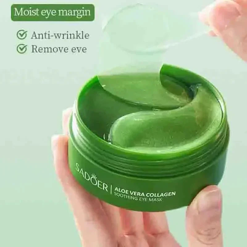 60PC Aloe Vera Collagen Eye Masks – Anti-Dark Circle & Firming Patches