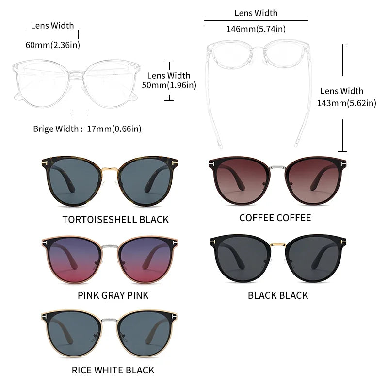 GCV Polarized Lady Sunglasses Cat Eye Fashion Sun Glasses Luxury Woman Female Brand Ultralight Frame Tourism Party Leisu