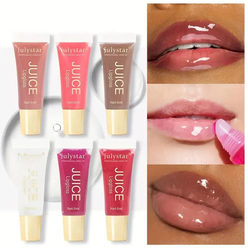Crystal Clear Jelly Lip Oil - Moisturizing Lip Gloss with Fruit Scent