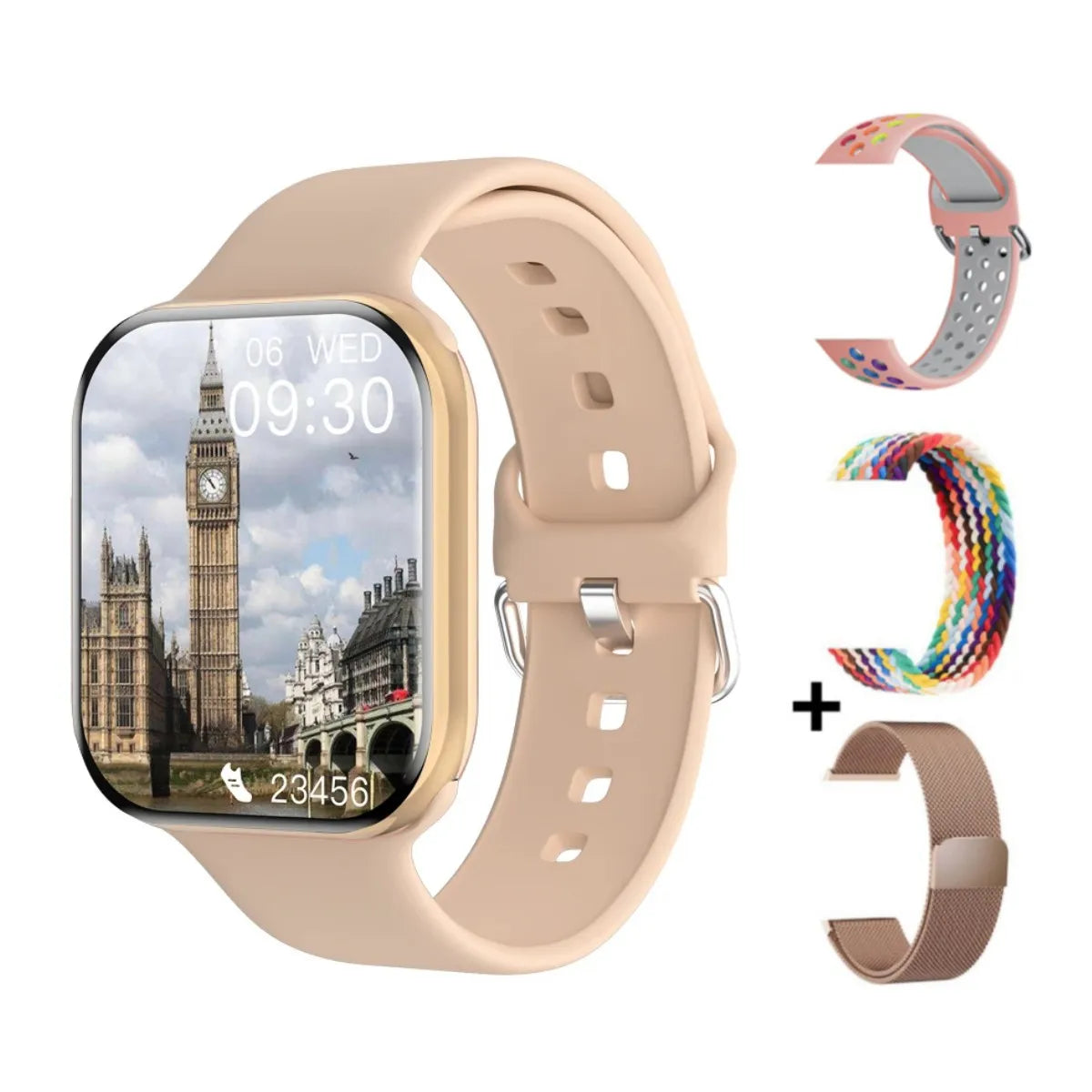App GPS Watch 10 Smart Watch NFC Men HD AMOLED Memory Music 3D Surround Bluetooth Call Waterproof Smartwatch Woman