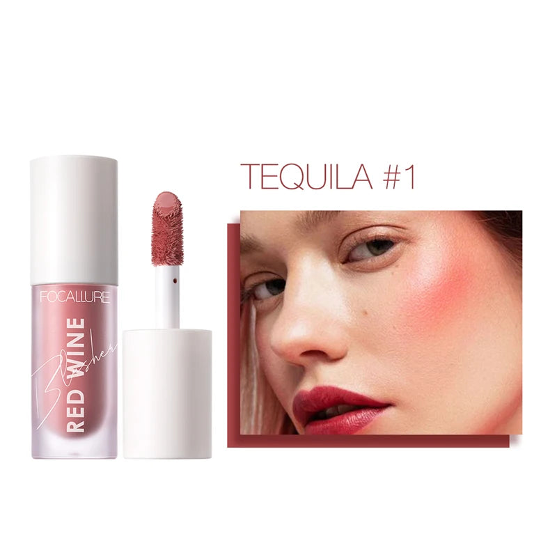 FOCALLURE Liquid Blusher 4 Colors Long Lasting Matte Korean Makeup - Lylamor.com