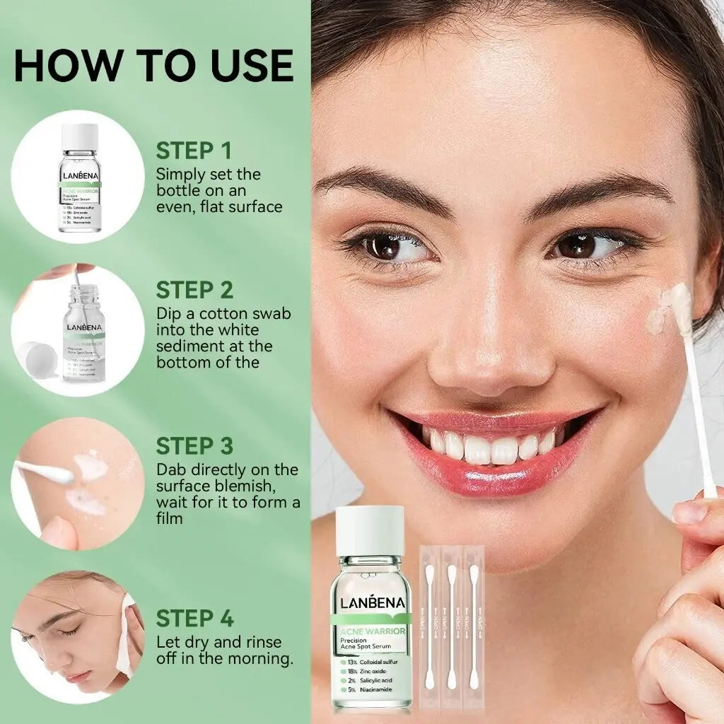 LANBENA Acne Warrior Serum 2% Salicylic Acid – Oil Control & Spot Repair, 12ml - Lylamor.com