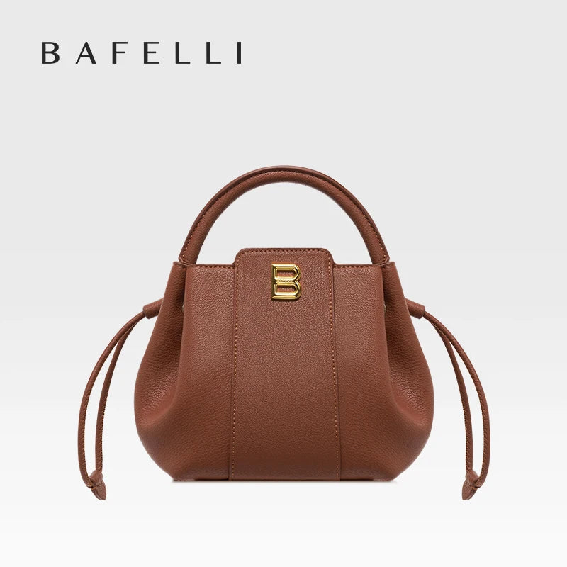 BAFELLI Soft Split Fashion Leather Bag with Hasp Closure – Versatile Casual Shoulder Purse - Lylamor.com