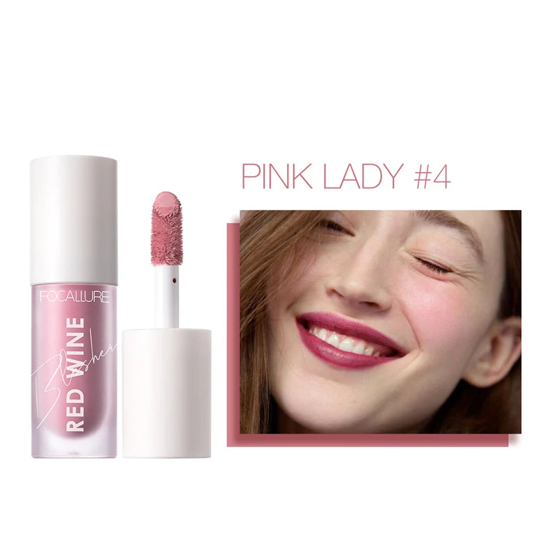 FOCALLURE Liquid Blusher 4 Colors Long Lasting Matte Korean Makeup - Lylamor.com