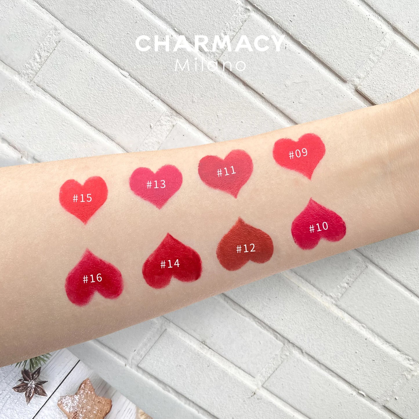 Charmacy Moisturizing Luxury Lipstick Velvet High Quality Shiny Professional Korean Makeup Cosmetic for Women - Lylamor.com