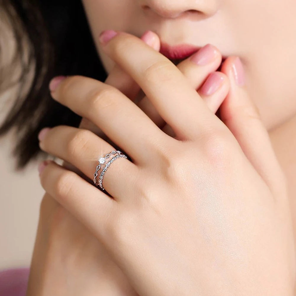 Huitan Adjustable Floral Rings for Women - Lylamor.com