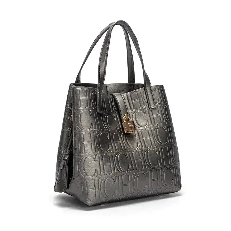 CH Bucket Bag – Large Capacity Luxury Handbag with Letter Element - Lylamor.com