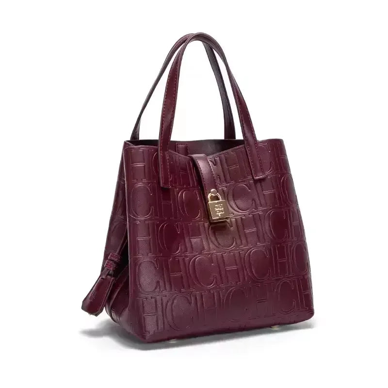CH Bucket Bag – Large Capacity Luxury Handbag with Letter Element - Lylamor.com
