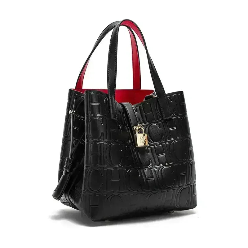 CH Bucket Bag – Large Capacity Luxury Handbag with Letter Element - Lylamor.com